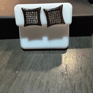 Square Rhinestone Earrings